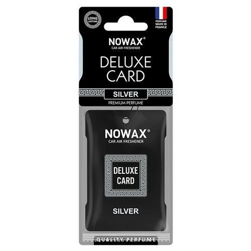 Ароматизатор целюлозний Nowax серія Delux Card 6 г. - Silver NOWAX NX07732 (фото 1)
