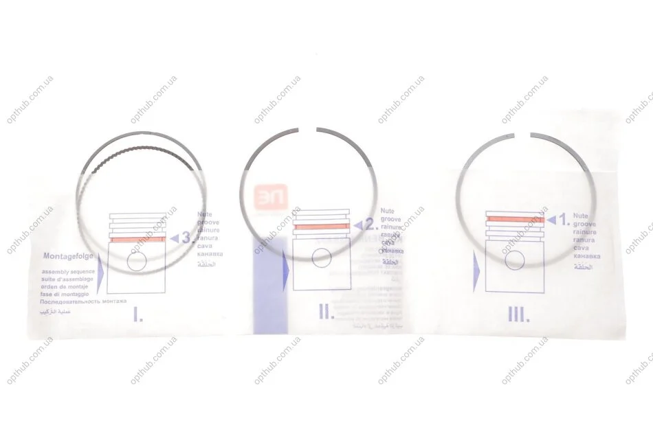 Кільця поршневі MB A-class (W176)/E-class (W213) 1,6-2,0 11-(83,00mm) (1,2-1,0-2,0mm) (opt-om) NPR 120 010 0073 00 (фото 1)