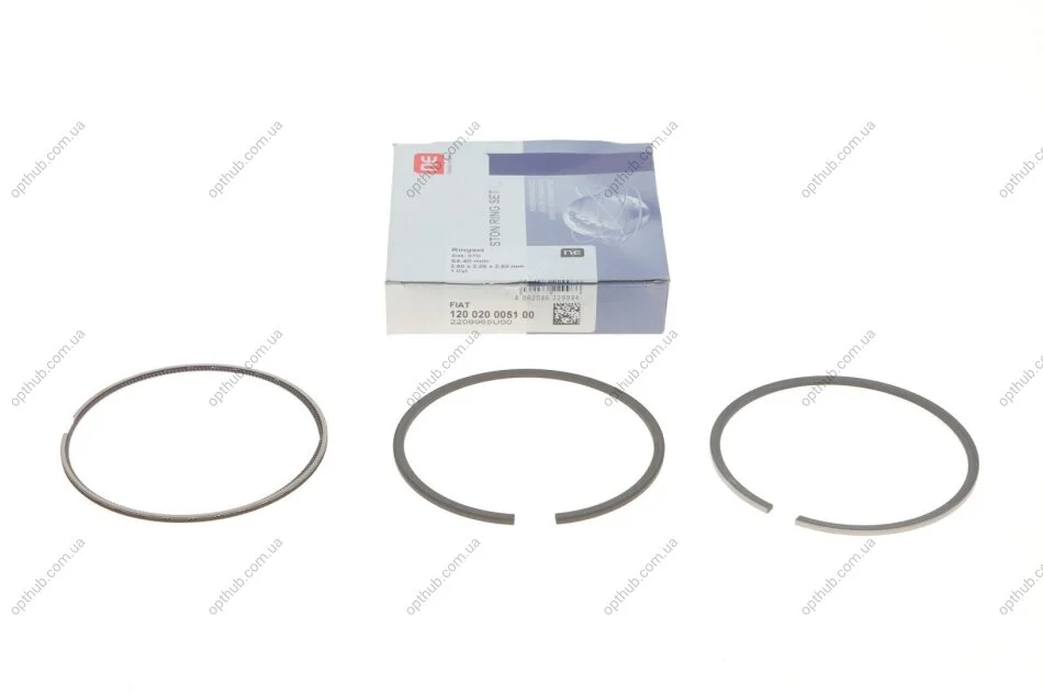 Кільця поршневі Fiat Ducato 2.8HDI 98- (94.40mm/STD) (2.5-2-2.5) = 8920910000 UA63 NPR 120 020 0051 00 (фото 1)