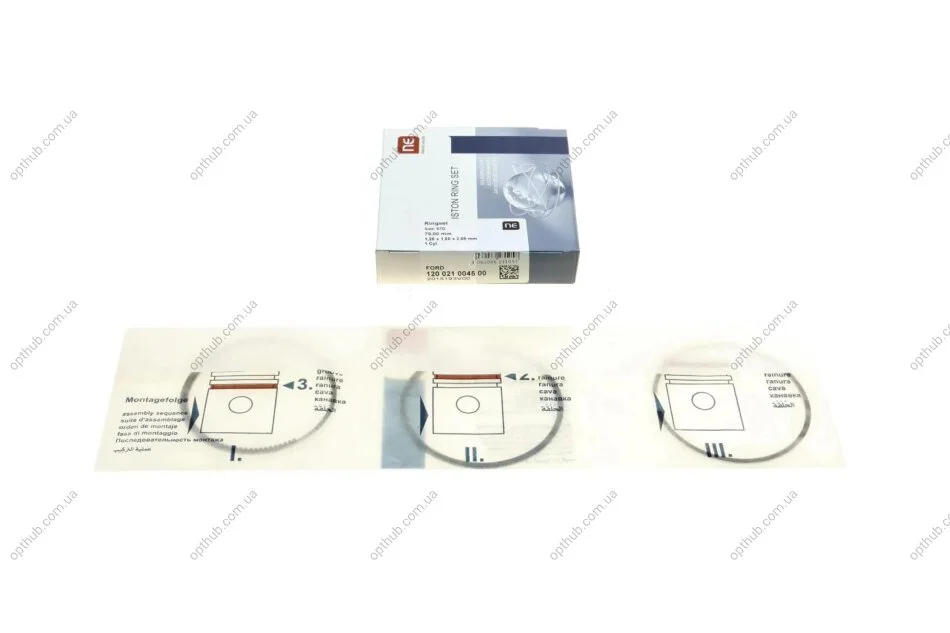 Кильця поршневи Ford Focus/Mondeo 1.6i 04-12 (79.00mm/STD) (1.2-1.5-2) = 8921490000 UA63 NPR 120 021 0045 00 (фото 1)