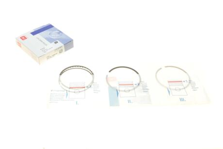 Кільця поршневі Ford Focus 1.8i 04-12/Mondeo 1.8i 00-07 (83.01mm/STD) (1.2-1.2-2.5) = (opt-om) NPR 120 021 0058 00