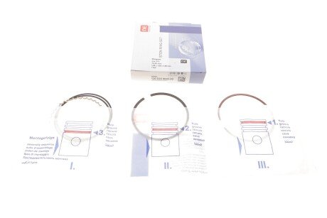 Кільця поршневі Daewoo Lanos 1.4/1.5i 97-01 (76.50mm/STD) (1.5-1.5-3) (на 1 поршень) (opt-om) NPR 120 035 0043 00