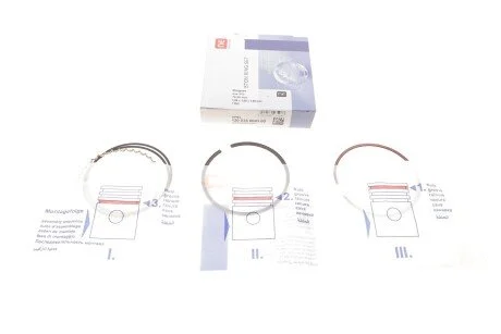 Кильця поршневи Daewoo Lanos 1.4/1.5i 97-01 (76.50mm/STD) (1.5-1.5-3) (на 1 поршень) (opt-om) NPR 120 035 0043 00