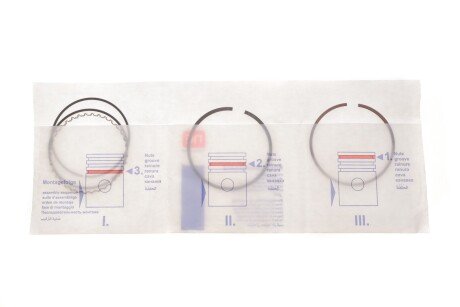 Кільця поршневі Daewoo Lanos 1.4/1.5i 90- (+0,25) (1.5-1.5-3) (на 1 поршень) = 893548 (opt-om) NPR 120 035 0043 15