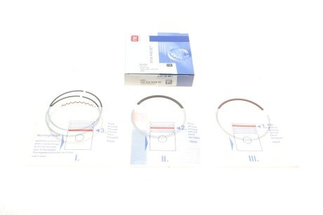 Кільця поршневі Opel Vectra 1.6i 95-02/Zafira 1.6 16V 99-05 (79.00mm/STD) (1.2-1.5-2.5) = UA63 NPR 120 035 0046 00