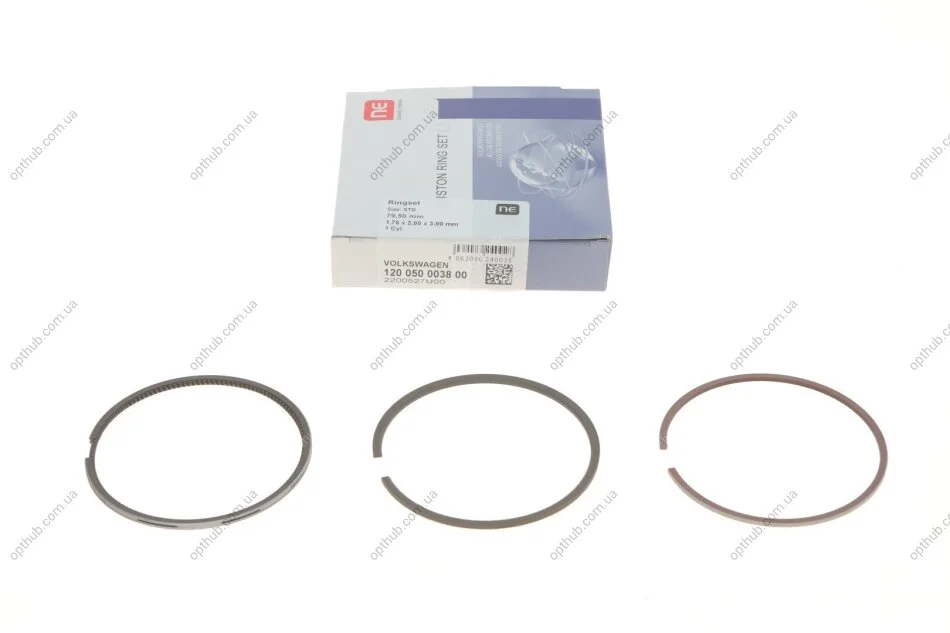 Кільця поршневі VW T4 1.9TD/2.4D 90-03 (79.50mm/STD) (1.75-2-3) = 8950480000 (opt-om) NPR 120 050 0038 00 (фото 1)