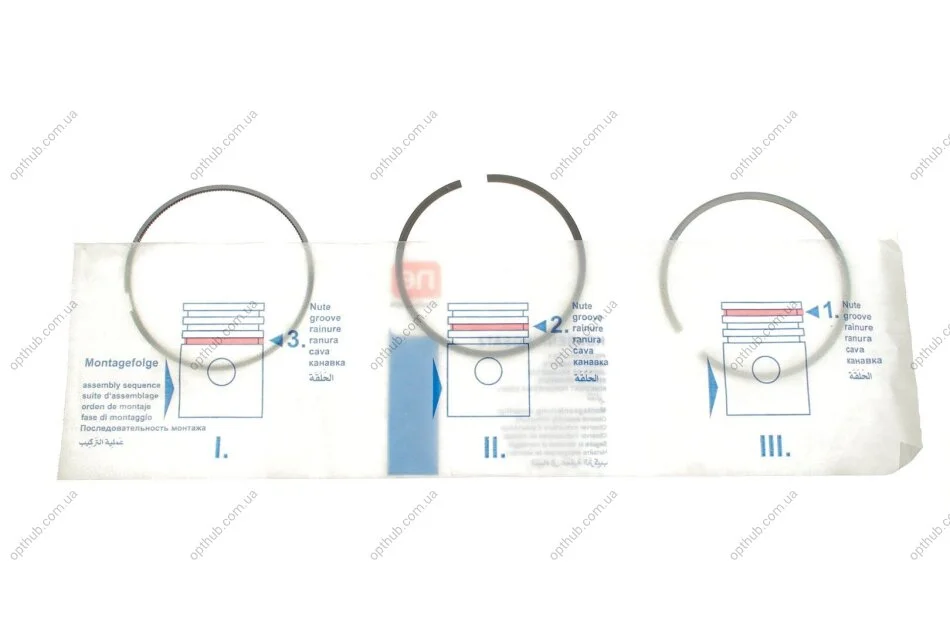 Кільця поршневі VW Golf VII/Passat 2.0TDI 12- (81.00mm/STD) (1.75-2-2) = 8950060000 UA63 NPR 120 050 0088 00 (фото 1)