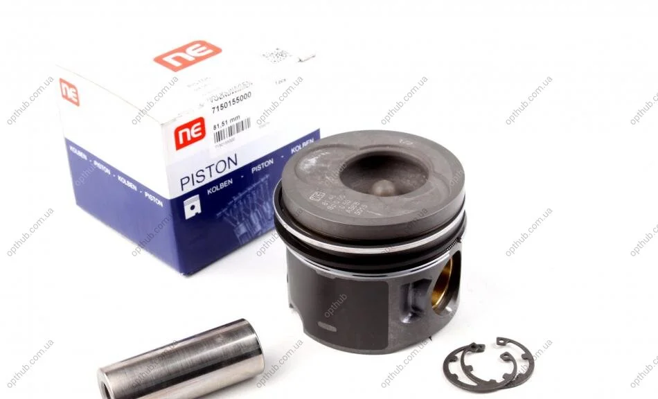 Поршень VW LT/T4 2.5TDI (81.51mm/+0.5) (1-2 циліндр) = 7150155000 (opt-om) NPR 130 050 0015 21 (фото 1)