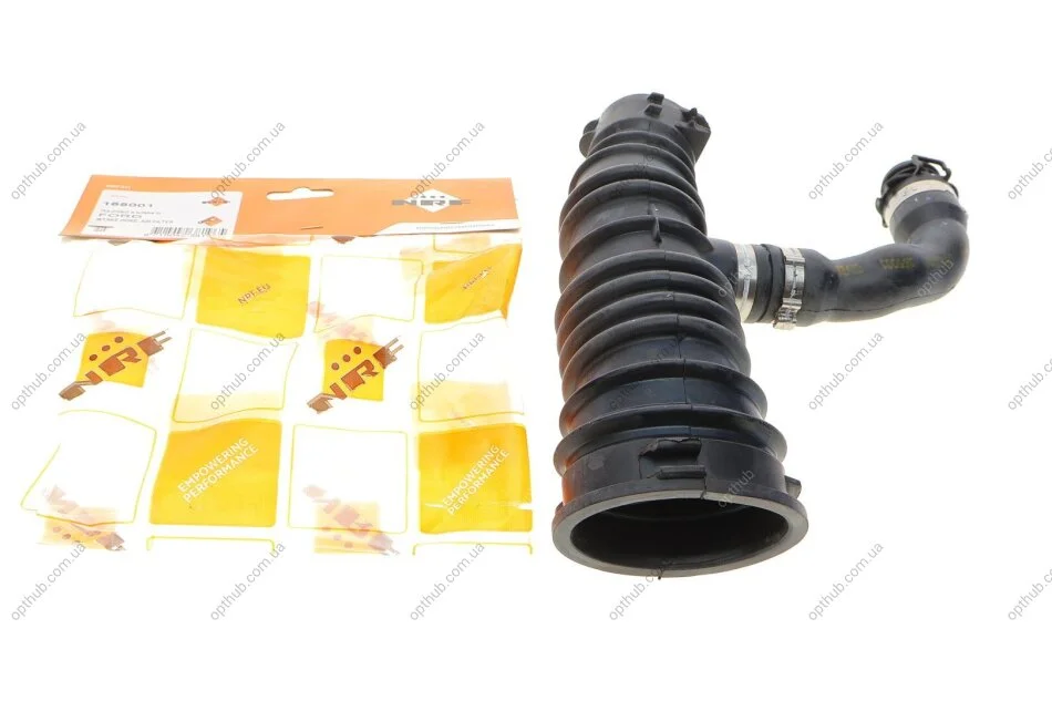 Патрубок фільтра повітряного Ford Focus II/Volvo S40/V50 1.6/1.6TDCi 03-12 (к-кт в зборі) (opt-om) NRF 165001 (фото 1)