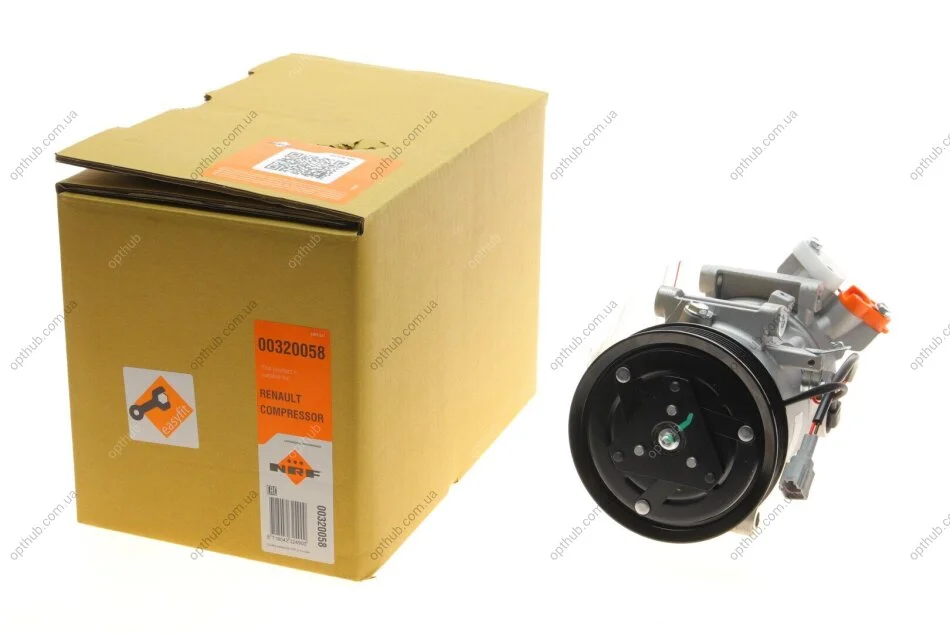 Компрессор кондиционера Renault Megane III/Scenic III 1.5D 09- (opt-om) NRF 320058 (фото 1)