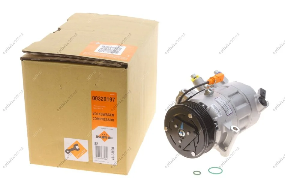 Компресор кондиціонера Audi A1/A3/Q2/Q3/Seat Leon/Skoda Fabia/VW Caddy/Golf 1.2-2.0D 14- (opt-om) NRF 320197 (фото 1)