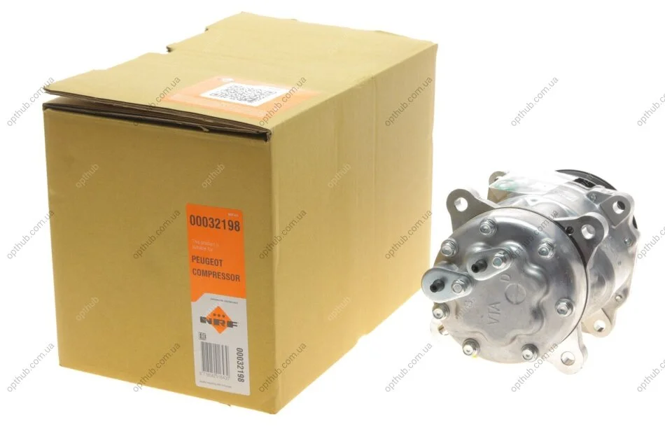 Компресор кондиціонера Citroen Berlingo/Peugeot Partner 1.9D/2.0HDI 96-15 UA63 NRF 32198 (фото 1)