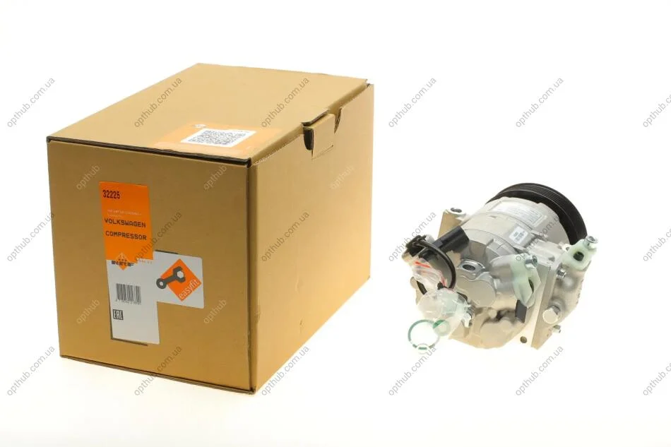 Компресор кондиціонера Audi A2/Seat Ibiza/Cordoba/Skoda Fabia/Roomster/VW Golf 1.0-2.0 99- UA63 NRF 32225 (фото 1)