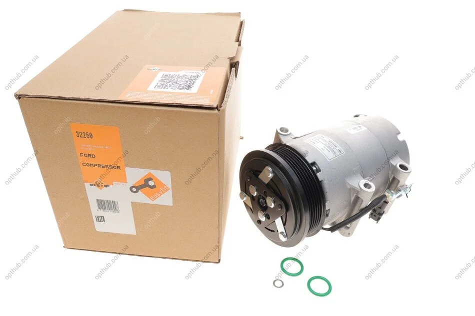 Компресор кондиціонера Ford C-Max/Kuga/Volvo C30/C70/S40/V50 2.0D 03-12 (opt-om) NRF 32250 (фото 1)