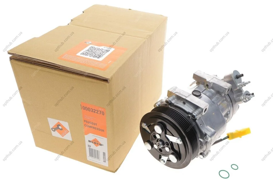 Компресор кондиціонера Citroen C4/C5/Berlingo/Peugeot 308/406/508/Partner 1.6-2.0 98- UA63 NRF 32270 (фото 1)