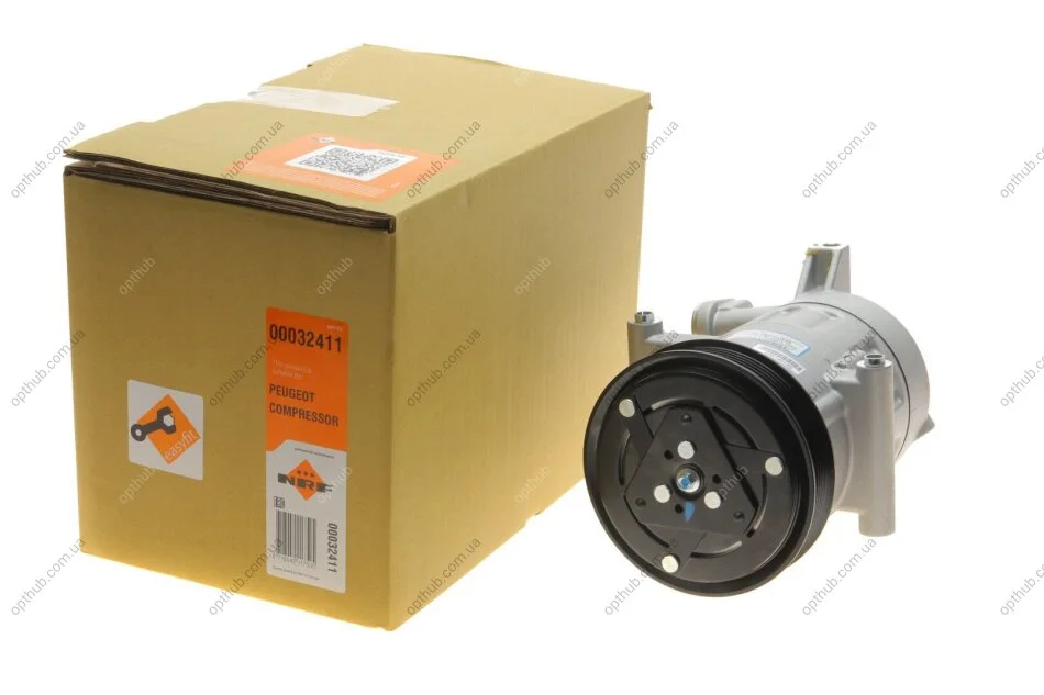 Компресор кондиціонера Citroen Jumper/Fiat Ducato/Ford Transit/Peugeot Boxer 2.2D 06- (opt-om) NRF 32411 (фото 1)
