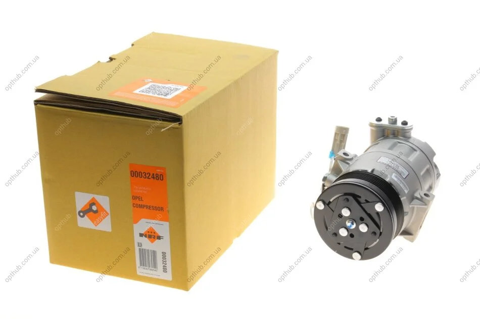 Компресор кондиціонера Opel Astra H 1.3CDTI 05-10 (opt-om) NRF 32480 (фото 1)