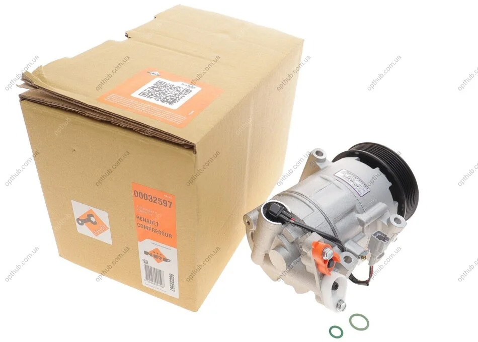 Компресор кондиціонера Renault Grand Scenic III/Megane III 1.9dCi/2.0TCe 08- (opt-om) NRF 32597 (фото 1)
