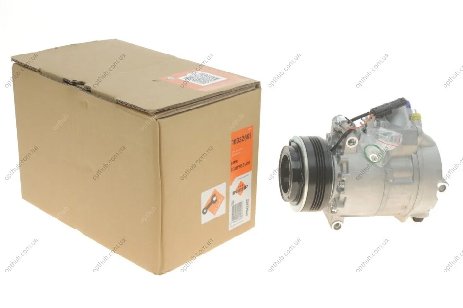 Компресор кондиціонера BMW X5 (E70)/X6 (E71/E72) 3.0D M57 06-14 (opt-om) NRF 32696 (фото 1)