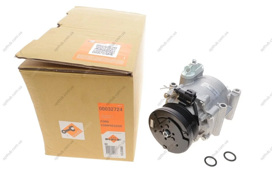 Компресор кондиціонера Ford Fiesta VI 1.2-1.6 08- (opt-om) NRF 32724 (фото 1)