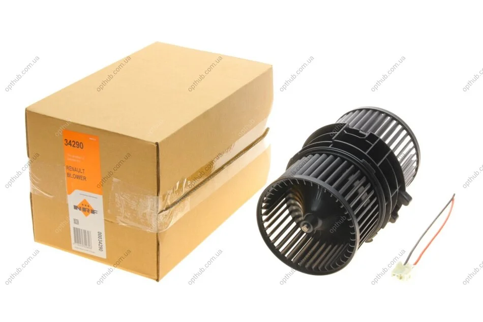 Вентилятор отопителя RENAULT Fluence 1.6 10- (вир-во) NRF 34290 (фото 1)