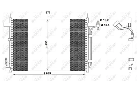 Радиатор кондиционера NRF 350094