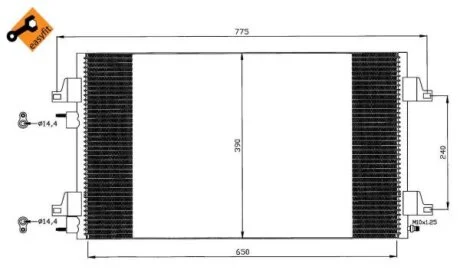 Конденсер кондиціонера NRF 35447