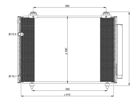 Конденсер кондиціонера NRF 35860
