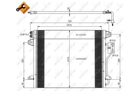 Конденсер кондиціонера NRF 35928