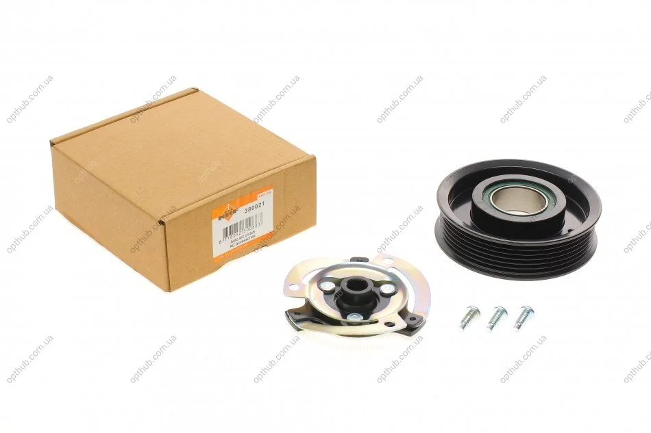 Шків компресора кондиціонера Opel Astra H 1.9 CDTI 04-10/Zafira 1.9 CDTI 05-15 UA63 NRF 380021 (фото 1)