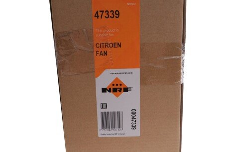 Вентилятор радіатора (електричний) Citroen Berlingo 1.2-Electric 00- UA63 NRF 47339