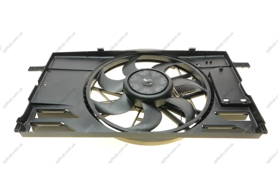 Вентилятор радиатора Volvo C30/C70/S40/V50 2.4/2.5 04-12 (с диффузором)) (opt-om) NRF 47412 (фото 1)
