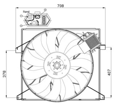 Вентилятор радіатора NRF 47446