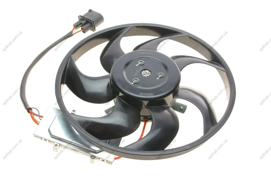 Вентилятор охолодження двигуна Audi Q7/VW Touareg 2.5-6.0 02-15 (L) (d=300mm) (opt-om) NRF 47589 (фото 1)