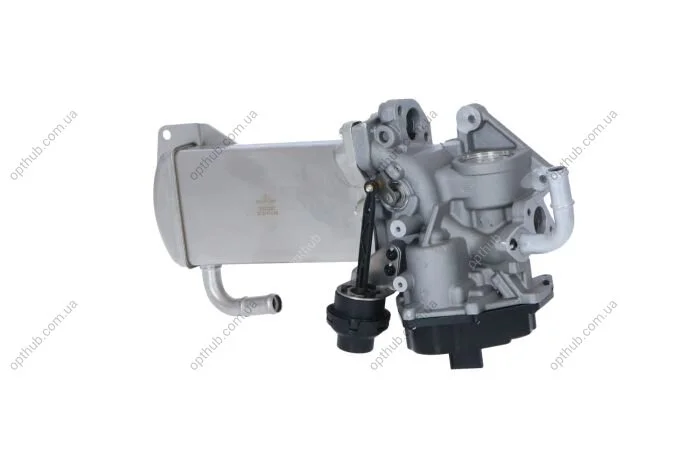 Радиатор рециркуляций ВГ с клапаном EGR VW T5 2.0TDI 09- (opt-om) NRF 48209 (фото 1)