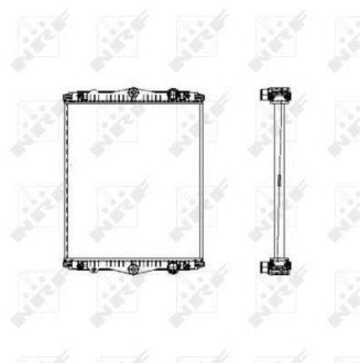 Радіатор системи охолодження NRF 509744