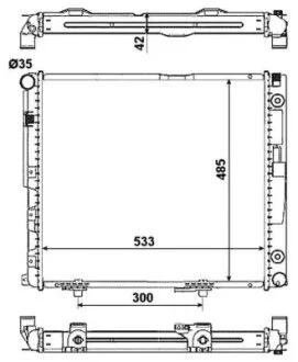 Радиатор охлаждения NRF 516573