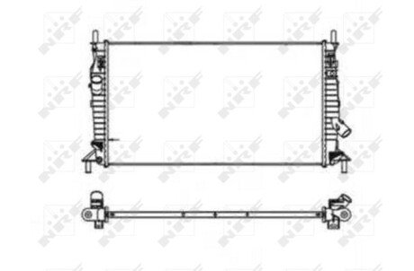 Радіатор охолодження Mazda 3 1.6DI Turbo/MZ-CD/2.0MZR-CD 03-09 (opt-om) NRF 53403