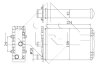 Радіатор пічки VW T4 1.8-2.5 90-03 (opt-om) NRF 54321 (фото 5)