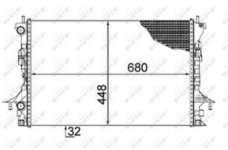 Радіатор NRF 58479