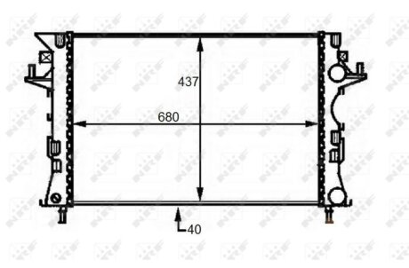 Радіатор охолодження NRF 58490