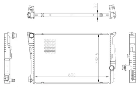 Радіатор охолодження NRF 59228