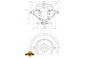 Термостат BMW 5 (E34/E28)/3 (E30/E21) 2.0-3.5 77-95 (M10/M21) (opt-om) NRF 725086 (фото 5)