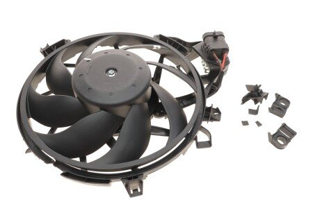 Вентилятор радіатора (електричний) Opel Combo/Corsa 1.3/1.7D 00-(пошкоджені кріплення) (opt-om) NRF DSC_47690