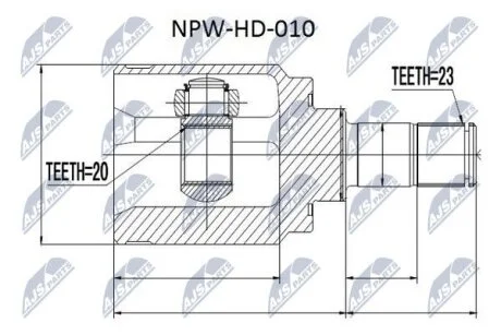 ШРКШ зовнішній NTY NPWHD010