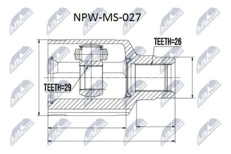 ШРУС NTY NPWMS027