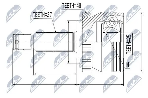 ШРУС NTY NPZHY508 (фото 1)