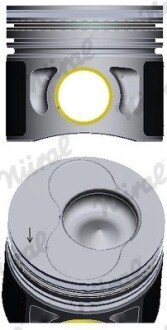 Поршень з кільцями VAG 79,51мм 1.9 TDI 2001- 3-4 цил. з каналом NURAL 87-114900-66