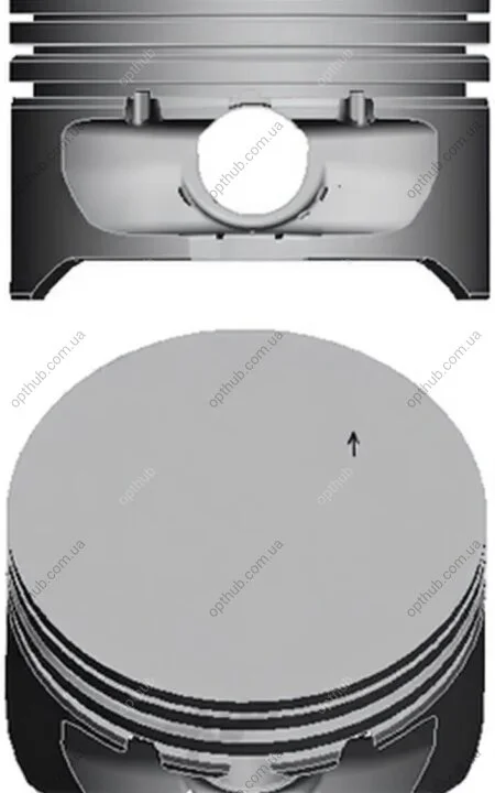 Поршень OPEL 79.5 1.6 16V Z16XE/Z16SE NURAL 87-125607-00 (фото 1)