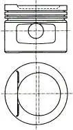Поршень OPEL 79.0 16SV/C16SE/E16SE NURAL 87-306900-10 (фото 1)